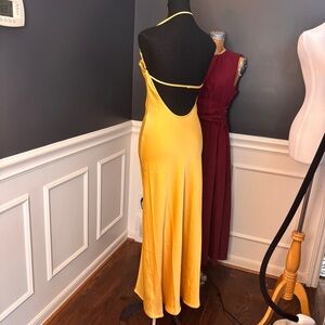 Commense One Shoulder Yellow Dress